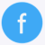 facebook logo blauw rond