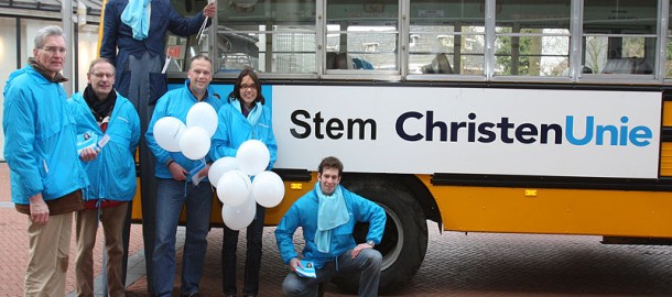 Bus ChristenUnie op Belcourt